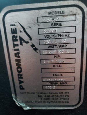 PYROMAITRE PYRO-30 CONVEYOR OVEN