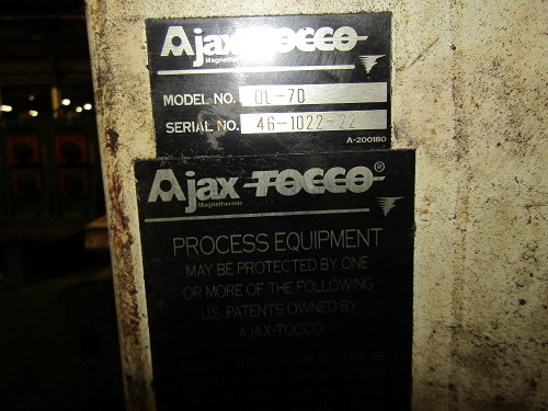 AJAX TOCCO, No. 25+240-135/400-5 INDUCTION HEATER