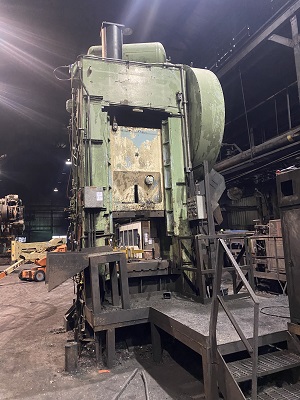 600 Ton, ERIE #S1-600-42x48, STRAIGHT SIDE SINGLE CRANK PRESS