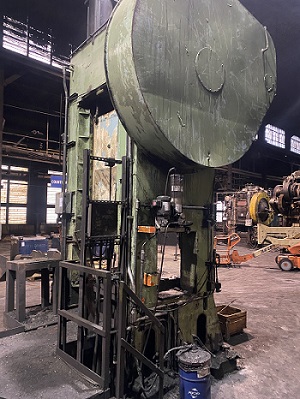 600 Ton, ERIE #S1-600-42x48, STRAIGHT SIDE SINGLE CRANK PRESS