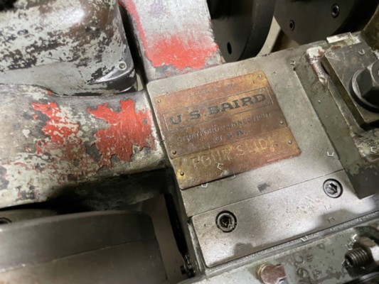 BAIRD #1 FOUR SLIDE MACHINE
