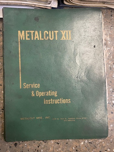 12 METALCUT MODEL 12RH HIGH SPEED AUTOMATIC CARBIDE BILLET COLD SAW