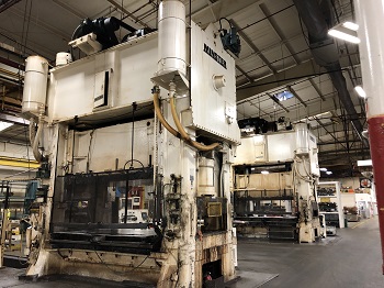 600 TON MINSTER E2-600-120-54 STRAIGHT SIDE DOUBLE CRANK PRESS
