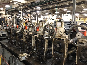 TISHKEN 22 STAND ON 24 STAND BASE X 3-1/2 ROLL FORMING LINE