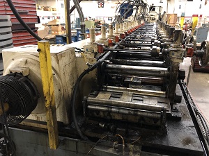 TISHKEN 22 STAND ON 24 STAND BASE X 3-1/2 ROLL FORMING LINE