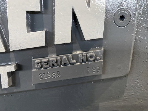 22/24 STAND X 3.5 ARBOR TISHKEN #24HW-S-3-1/2 ROLL FORMER, NEW 1999