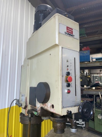 32 X 5MT SUMMIT MODEL #3XHD SINGLE SPINDLE GEARED HEAD DRILL