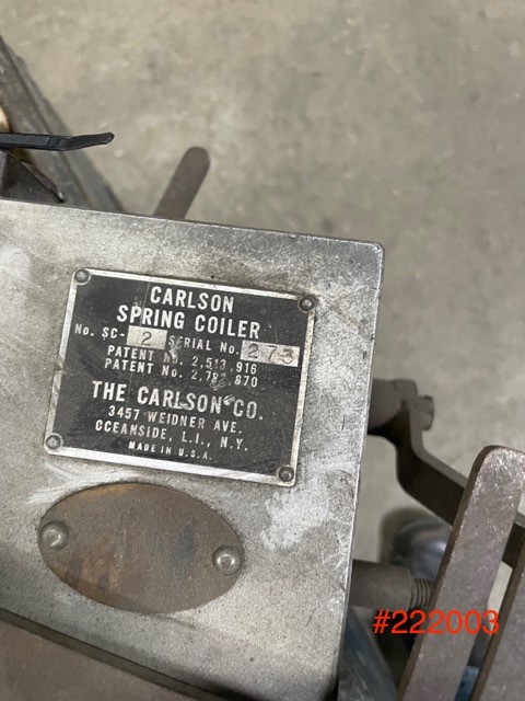 CARLSON NO. 2 SPRING COILER