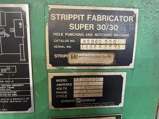 30 TON STRIPPIT PUNCH