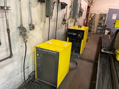 5' 6 x 21'6 ESAB MODEL #COMBIREX DX3000 GANTRY STYLE PLASMA CUTTING MACHINE