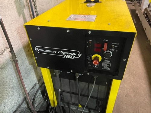 5' 6 x 21'6 ESAB MODEL #COMBIREX DX3000 GANTRY STYLE PLASMA CUTTING MACHINE