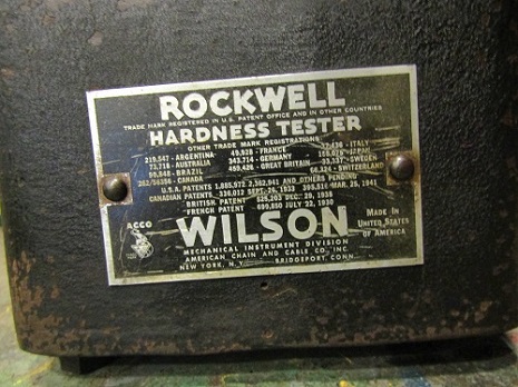 ROCKWELL HARDNESS TESTER