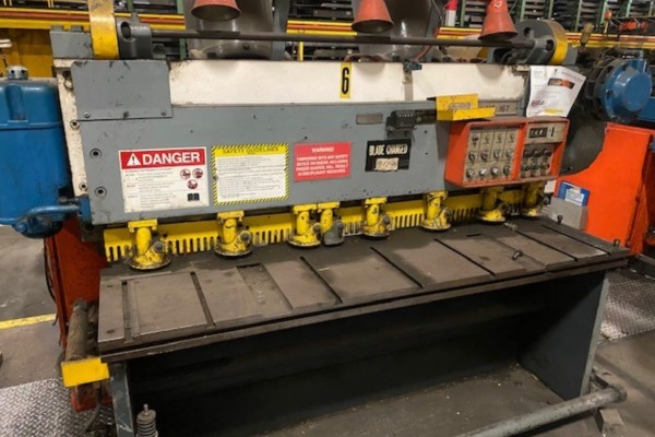6' X 1/4 CINCINNATI MDL # 1806-R MECHANICAL SQUARING SHEAR