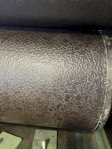 50 WIDE BRADBURY-PUMA STUCCO DESIGN SINGLE-STAND EMBOSSER ROLL