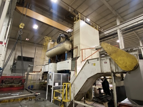 1250 TON RAVNE 2DE-1250-240-96 SSDC STAMPING PRESS LINE W/ WAYNE TRAIL TRANSFER