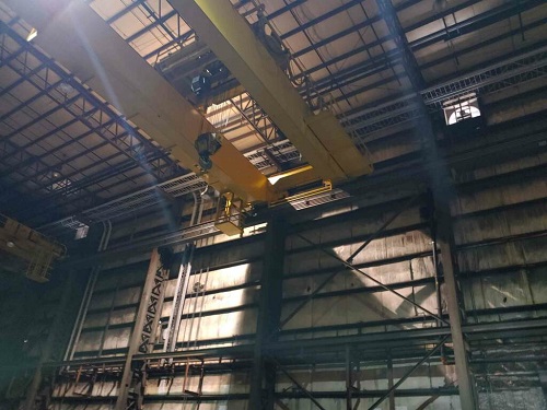70/25 TON VIRGINIA TOP RUNNING DOUBLE GIRDER OVERHEAD BRIDGE CRANE