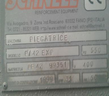 SCHNELL P/42 TABLE BENDER