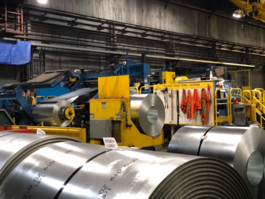 60 X .187 X 40,000# BRANER TURRET SLITTING LINE w/ 72 X 10K STAMCO PACKAGING