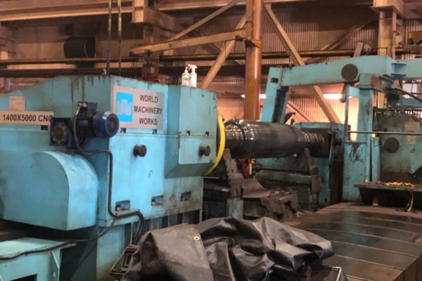 44 (1400mm) x 196.5 (5500mm) World Machinery Works RGC 1400x5000 CNC Roll