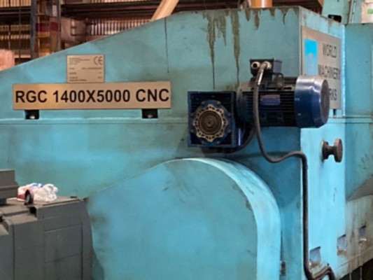 44 (1400mm) x 196.5 (5500mm) World Machinery Works RGC 1400x5000 CNC Roll