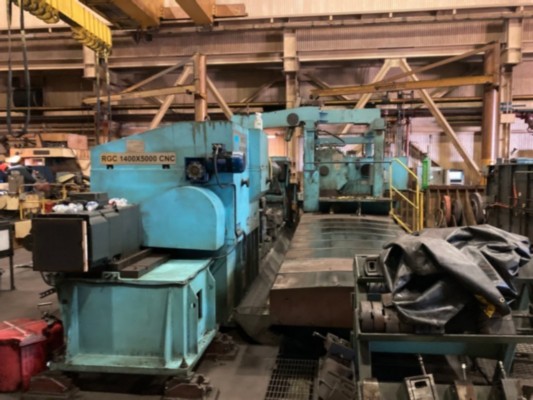 44 (1400mm) x 196.5 (5500mm) World Machinery Works RGC 1400x5000 CNC Roll