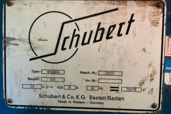 13 SCHUBERT MDL# WM2-350 PARTS FLATTENER AND STRAIGHTENER