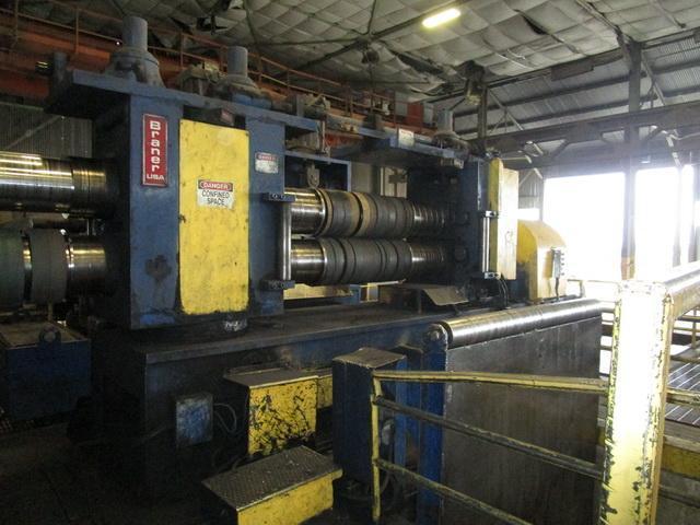 72 x 1/2 x 70,000# BRANER HEAVY GAUGE SLITTING LINE
