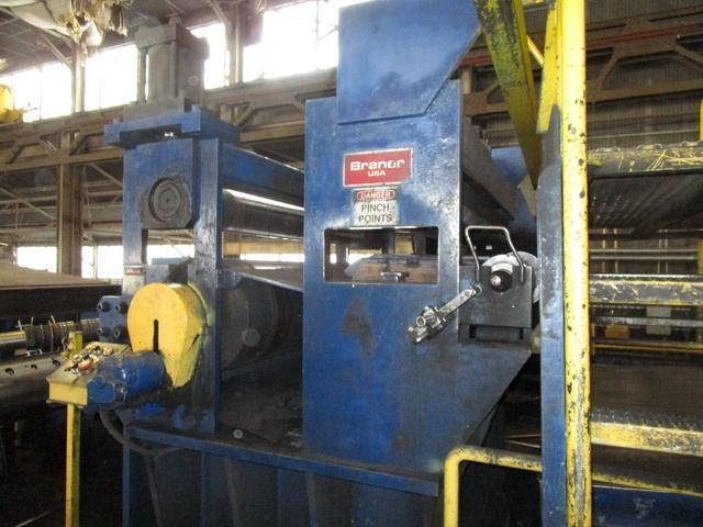 72 x 1/2 x 70,000# BRANER HEAVY GAUGE SLITTING LINE