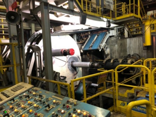 54 (1400mm) x 60,000# KAWASAKI-MITSUBISHI DOUBLE MANDREL CAROUSEL RECOILING