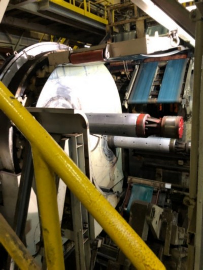 54 (1400mm) x 60,000# KAWASAKI-MITSUBISHI DOUBLE MANDREL CAROUSEL RECOILING