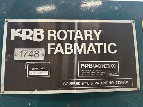 KRB FABMATIC REBAR STIRRUP BENDER