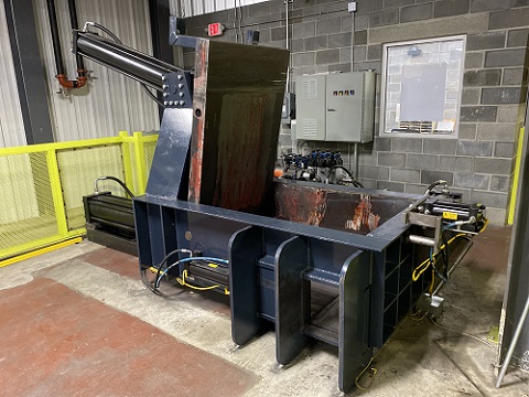 25.5 D x 38 W x 51 L CUSTOM METAL SCRAP BALER