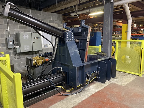 25.5 D x 38 W x 51 L CUSTOM METAL SCRAP BALER