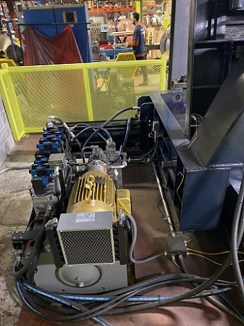 25.5 D x 38 W x 51 L CUSTOM METAL SCRAP BALER