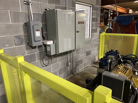 25.5 D x 38 W x 51 L CUSTOM METAL SCRAP BALER