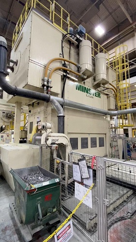 1200 TON MINSTER E2-1200 ECCENTRIC SHAFT STRAIGHT-SIDE TRANSFER PRESS