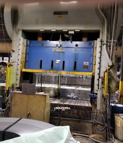 500 TON USI CLEARING S2-500-108-60 SSDC PRESS