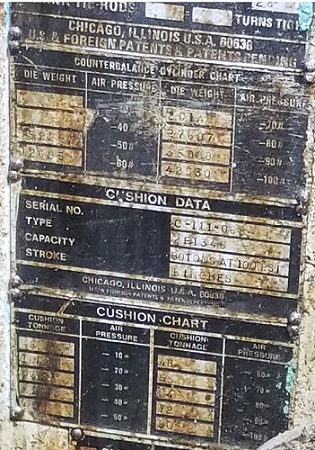 500 TON USI CLEARING S2-500-108-60 SSDC PRESS