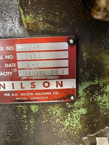 NILSON 3/16 MODEL 3F 4-SLIDE MACHINE