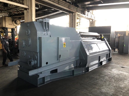 10' X 1/2 HAEUSLER DOUBLE INITIAL PINCH PLATE BENDING ROLL