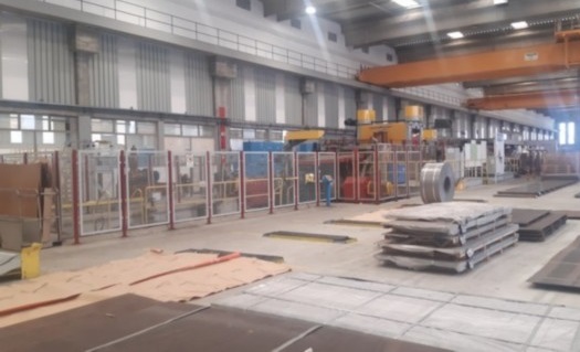 2050mm x 8mm x 35 Ton VAI Cut to Length Line with Rotary Shear (2003)