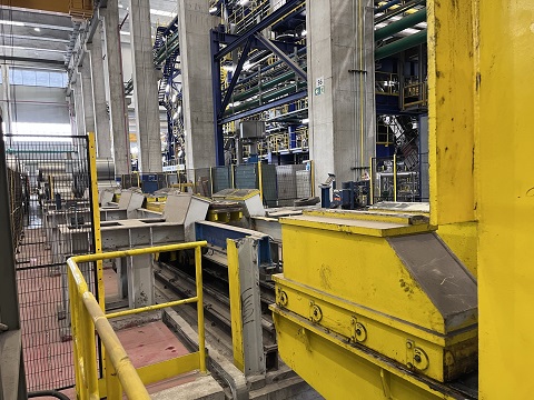 SIEMAG ENTRY AND EXIT COIL WALKING BEAM W/ DOWNENDER AND UPENDER