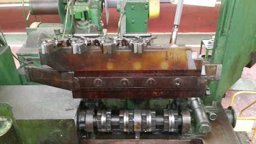 1 NATIONAL MODEL# 1000 LONG STROKE 4-DIE PROGRESSIVE HEADER