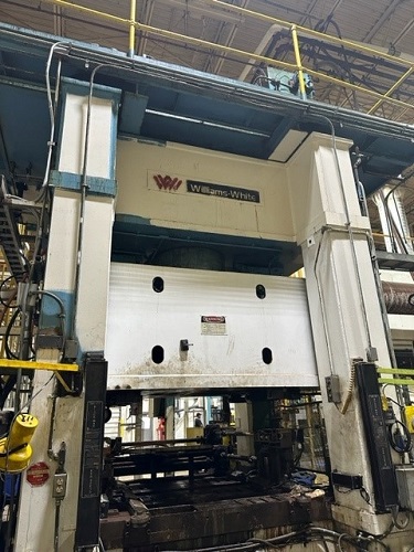 600 TON WILLIAMS & WHITE HYDRAULIC PRESS