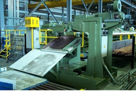 SMS COPPER TUBE CAST & ROLL-MELTING, CASTING, MILLING & 3-ROLL HRM ROLLING LINE