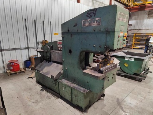 140 TON PIRANHA MODEL #PII HYDRAULIC IRONWORKER