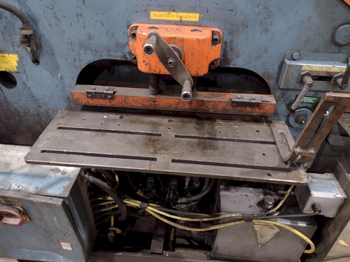 95 TON SCOTCHMAN MODEL #95/140-24M DUAL OPERATOR HYDRAULIC IRONWORKER