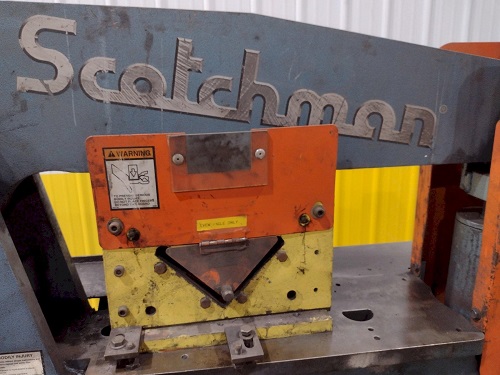 95 TON SCOTCHMAN MODEL #95/140-24M DUAL OPERATOR HYDRAULIC IRONWORKER