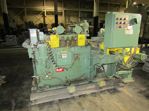 50 ROWE MDL. VFT-4-50 SEVEN ROLL FLATTENER W/ INLINE EDGE TRIMMER & SCRAP