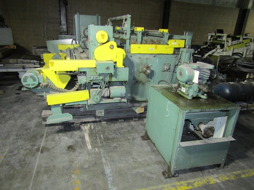 50 ROWE MDL. VFT-4-50 SEVEN ROLL FLATTENER W/ INLINE EDGE TRIMMER & SCRAP
